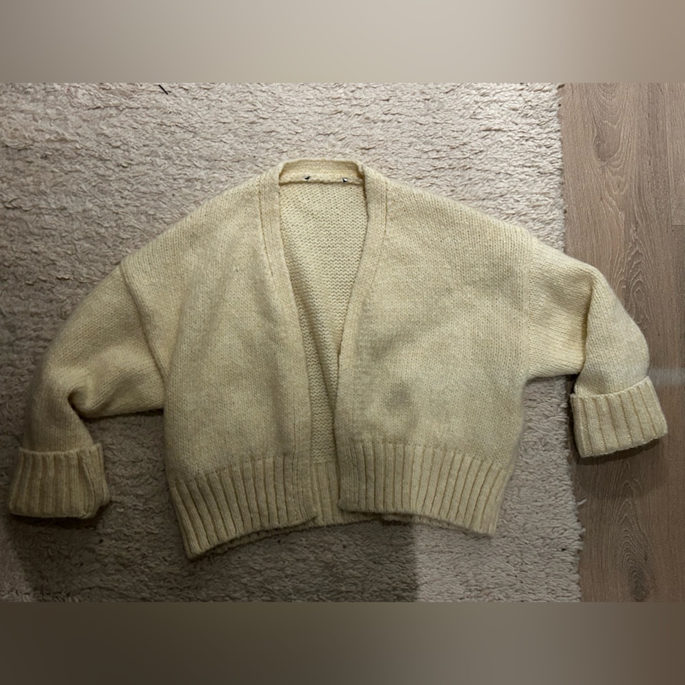 zara butter yellow sweater